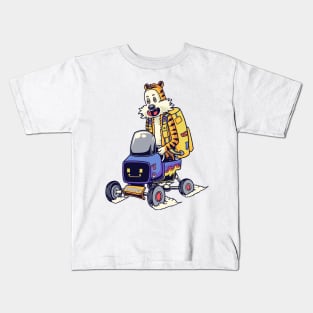 Hobbes Ride Mini Car Kids T-Shirt